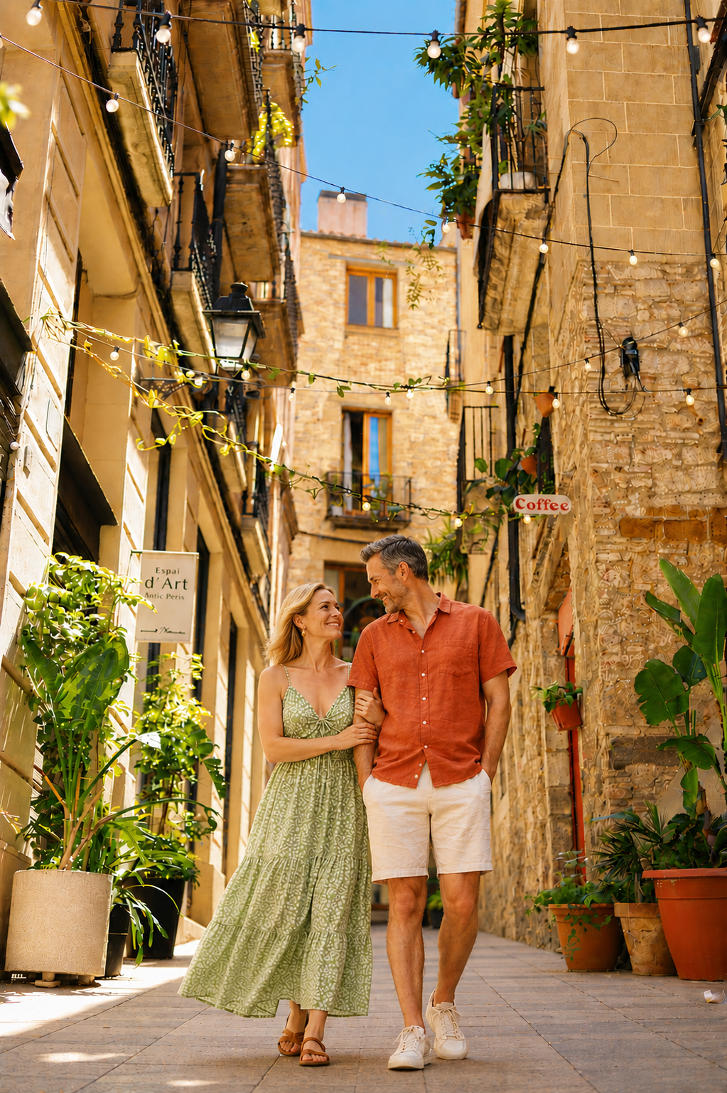 Outdoor portrait session Barcelona, natural light photography
