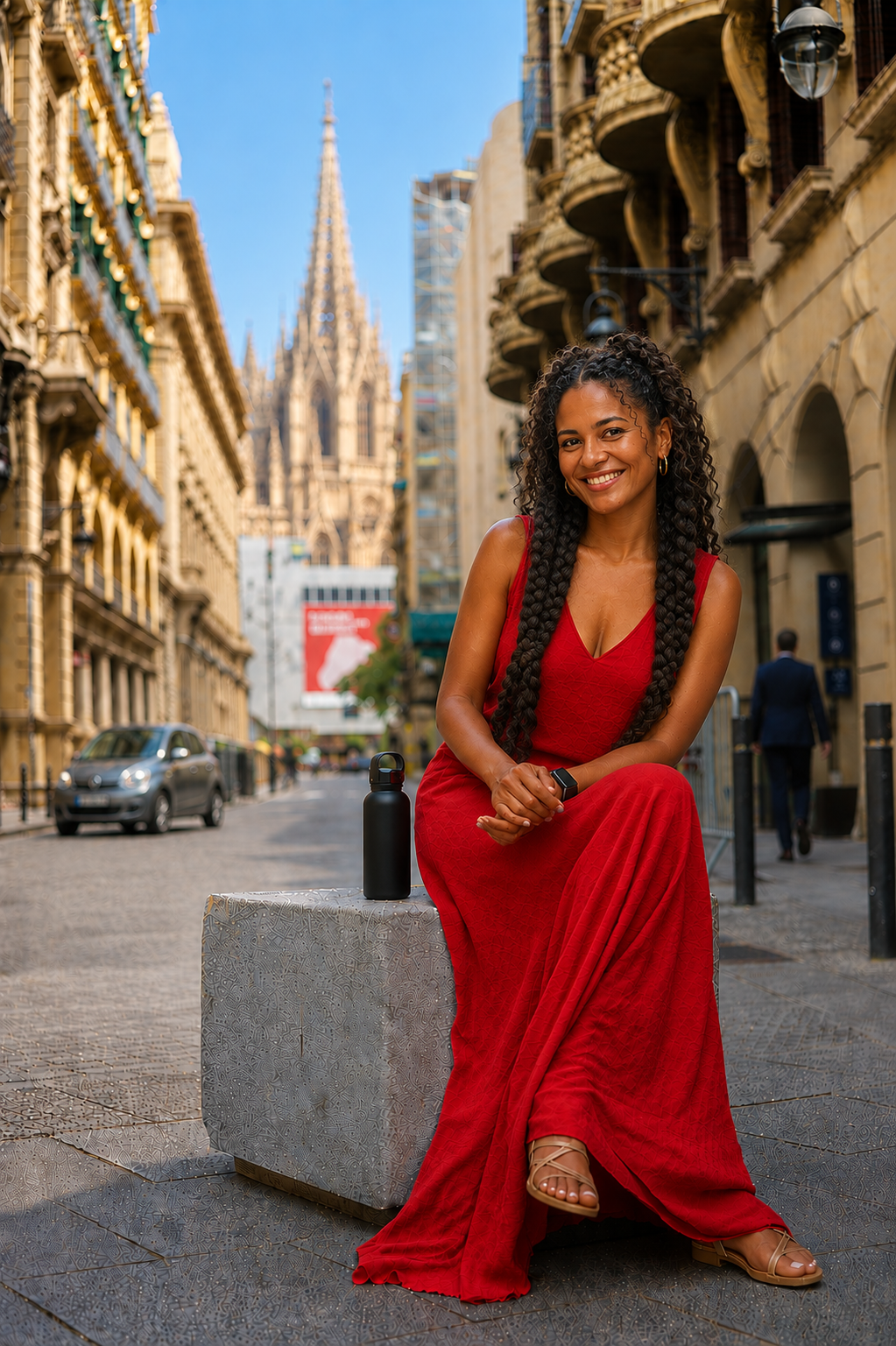 Street portrait session Gothic Quarter Barcelona, documentary photography